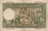 Spain 1.000 Pesetas 1951 P.143 VF