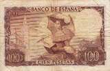 Spain 100 Pesetas 1965 P.150 VF