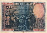 Spain 50 Pesetas 1928 P.75b VF