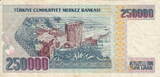Turkey 250.000 Lira 1992 P.207 XF