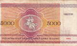 Belorussia 5.000 Rublei 1992 P.12 VF