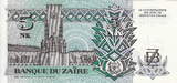 Zaire Rep. 5 Makuta 1993 P.48 UNC