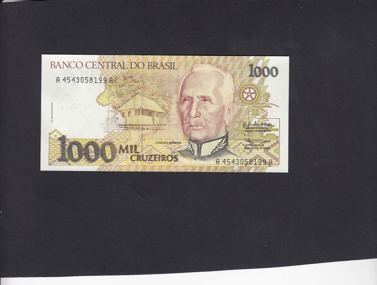 Banco Central Do Brazil 1000 Cruzerio - UNC