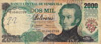 Venezuela 2.000 Bolivares P.77a -