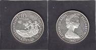 Cayman Isl. 10 Dollar CHILD TURTLE KM.72 -