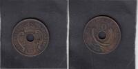 East Africa 10 Cent Hole KM.19 -