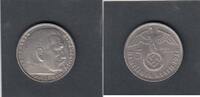 Germany KM.94.. 5 Mark  HINDENBURG 1936J VF