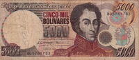 Venezuela 5.000 Bolivares P.75b -