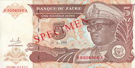 Zaire Rep. 5 Zaires P.53Sa -