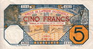 French West Africa 5 Francs P.5Bf -