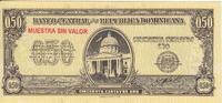 Dominican Rep. 50 Centavos SPECIMEN P.90s -