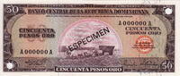 Dominican Rep. 50 Peso SPECIMEN P.103s3 -