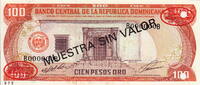 Dominican Rep. 100 Pesos SPECIMEN P.136s1 -