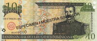 Dominican Rep. 10 Pesos SPECIMEN P.165.s1 -