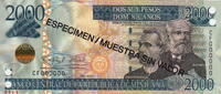 Dominican Rep. 2.000 Pesos SPECIMEN P.188s1 -