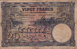 Belgian Congo 20 Francs P.15A -