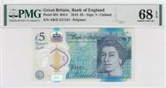 Great Britain 5 Pounds PMG68 P.394. -