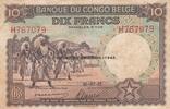 Belgian Congo 10 Francs P.14B -