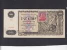 Czechoslovak Soc.Rep. 1.000 Korun + stamp P.56s -