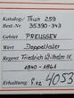 Brandenburg Preussen Doppeltaler Doppelthaler Friedrich Wilhelm IV. 1854 A aEF
