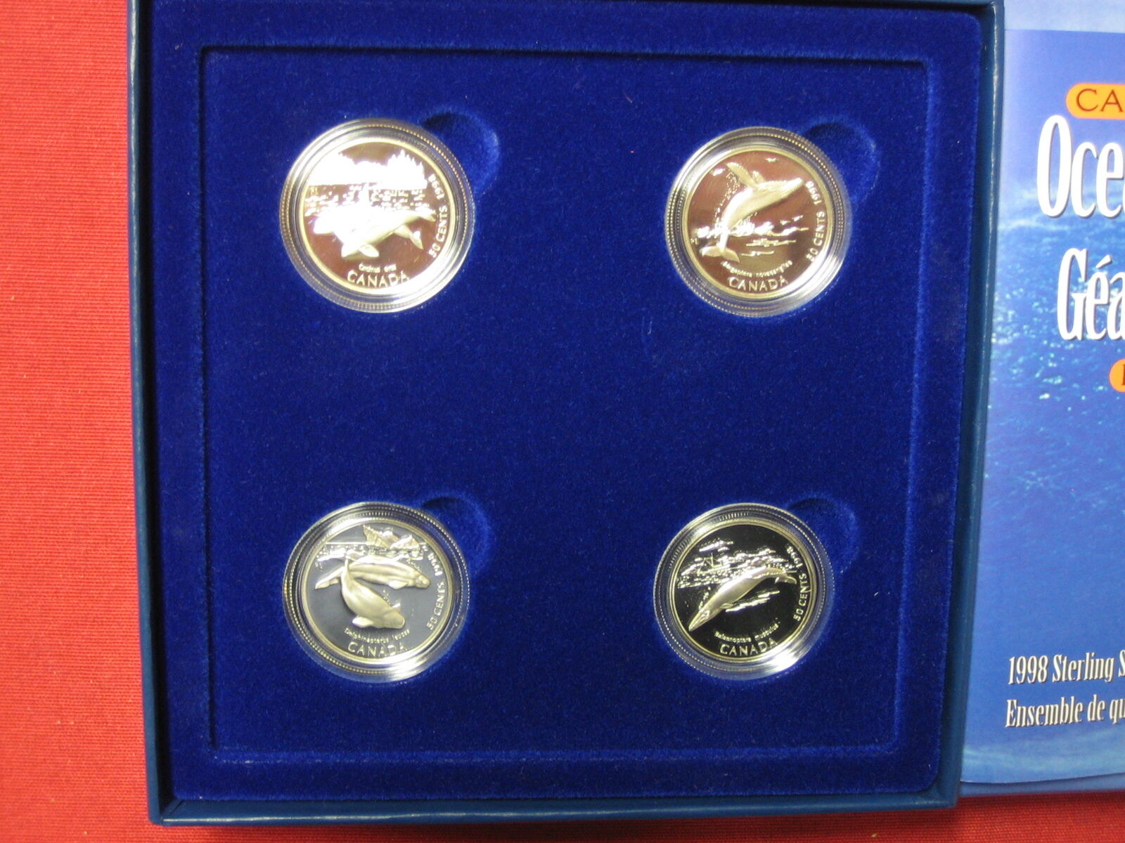 Canada 1998 4 x 50 Cents Four Coin Set Ocean Giants Proof | MA-Shops