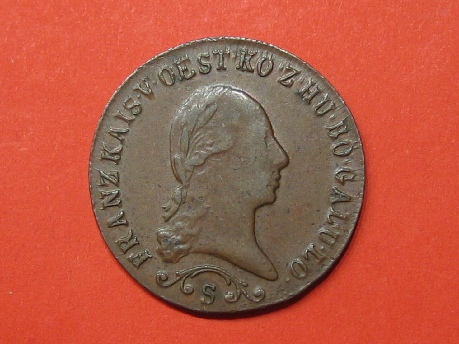 RDR Habsburg 1 Kreutzer 1812 S Wiener Währung VF+ | MA-Shops