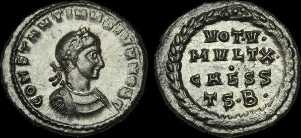 Roman Imperial Lt Ptwk Constantine Ii As Caesar Ae Tin 3 Ca 318 9ad Ma Shops