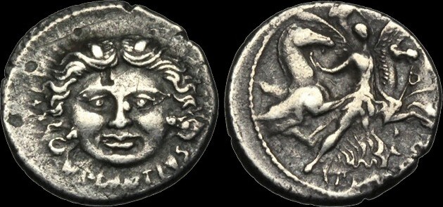 L. PLAUTIUS PLANCUS. Ar, Denarius. 47 BC. Rome mint. Head 