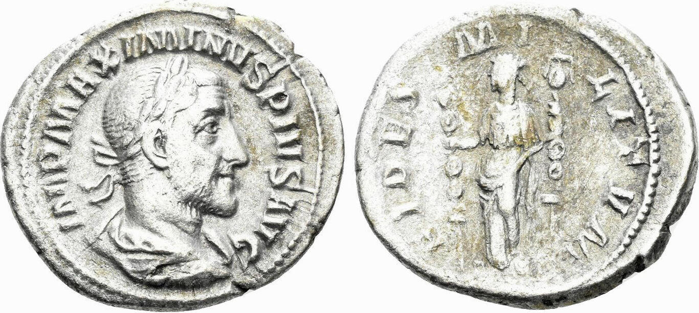 Denarius - Maximinus Thrax (FIDES MILITVM; Fides) - Roman Empire