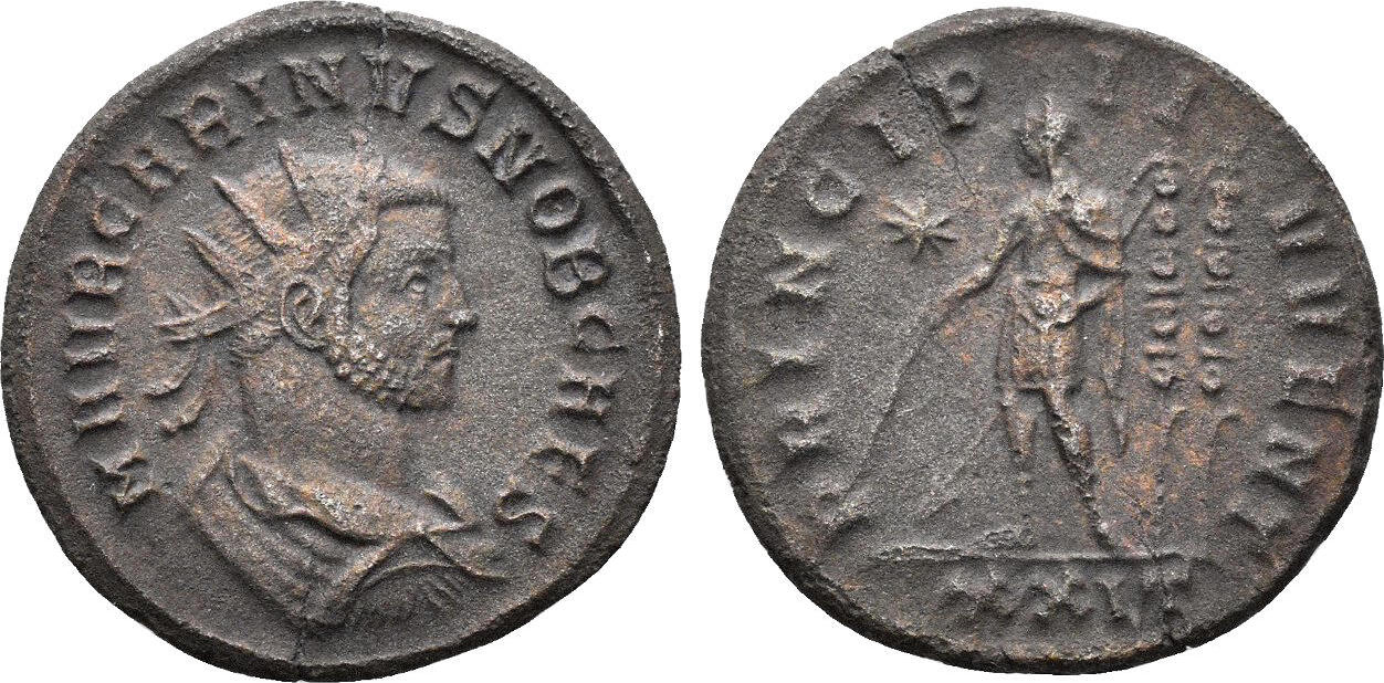 Roman Empire Antoninianus Carinus, as Caesar. 282-283 AD. Emperor with ...