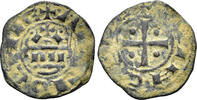 MIDDLE AGES Crusaders. Antioch. Raymond of Poitiers.  AE Fractional Denier (1.15g, 17mm). Anonymous type. Struck during the reign of Raymond AE 1136-