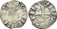MIDDLE AGES Crusaders, Antioch. Bohémond III. Minority.  BI   (0.77g, 16.5mm). Metcalf, Crusades 346 Denier 1149-1163 Toned VF