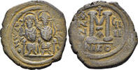 BYZANTINE AE Follis 573 Justin II and Sophia. 565-578.  (14.03g, 31mm). ... 27.94 US$  +  24.45 US$ shipping