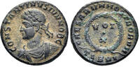 ROMAN Constantine II, as Caesar. 316-337 AD. AE Follis (3.51g, 18mm). Thessalonica mint. Struck  RIC 128 as 324 AD VF