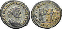 AE 293 AD ROMAN Diocletian. 284-305 AD. AE Radiatus (3.54g, 22.5mm). Antioch mint. Struck  RIC 323  VF