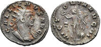 ROMAN Gallienus, 253-268. AE Silvered Antoninianus (3.35g, 21mm). Rome mint. Struck 260/1 AD. RIC 305 AE 260 nice VF