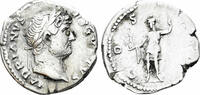 Roman Empire Denarius  Hadrian. 117-138 AD. Roma holding Victory and reversed spear