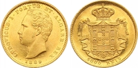 Portugal 5000 Reis Gold Luis I. 1861-1889. Picture
