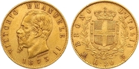 Italien-Königreich 20 Lire Gold Vittorio Emanuele II. 1859-1861-1878. Picture