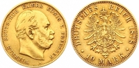 Preußen 10 Mark Gold Wilhelm I. 1861-1888. Picture