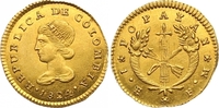 Kolumbien Escudo Gold Republik seit 1886. Picture