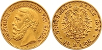 Baden 10 Mark Gold Friedrich I. 1856-1907. Picture