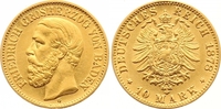 Baden 10 Mark Gold Friedrich I. 1856-1907. Picture