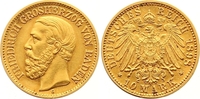 Baden 10 Mark Gold Friedrich I. 1856-1907. Picture