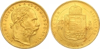 Haus Habsburg 8 Gulden = 20 Francs Gold Franz Joseph I. 1848-1916. Picture
