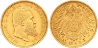 Württemberg 10 Mark Gold Wilhelm II. 1891-1918. Picture