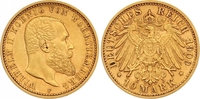 Württemberg 10 Mark Gold Wilhelm II. 1891-1918. Picture