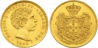 Portugal 2000 Reis Gold Pedro V. 1853-1861. Picture