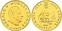 Norwegen 1500 Kronen Gold Harald V. seit 1991. Picture