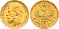 Russland 15 Rubel Gold Nikolaus II. 1894-1917. Picture